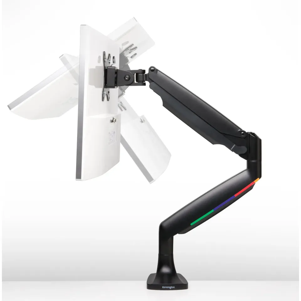 Kensington One-Touch Height Adjustable Single Monitor Arm - Black
