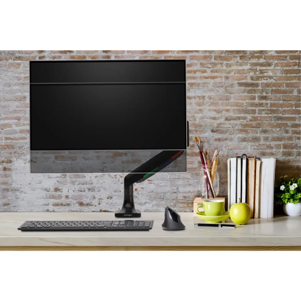 Kensington One-Touch Height Adjustable Single Monitor Arm - Black