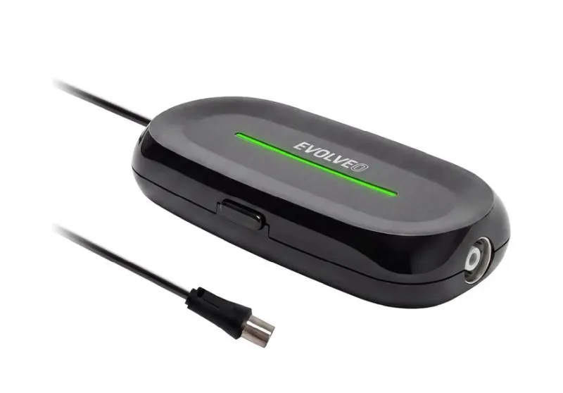 EVOLVEO Amp 2, chytrý antenní zesilovač FM/DAB+/DVB-T2, filtr LTE/4G/5G