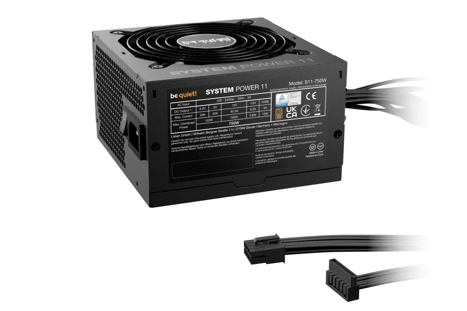 Be quiet! / zdroj SYSTEM POWER 11 750W / ATX3.1 / active PFC / 120mm fan / 80PLUS Bronze