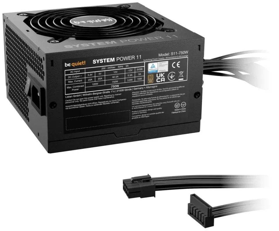 Be quiet! / zdroj SYSTEM POWER 11 750W / ATX3.1 / active PFC / 120mm fan / 80PLUS Bronze