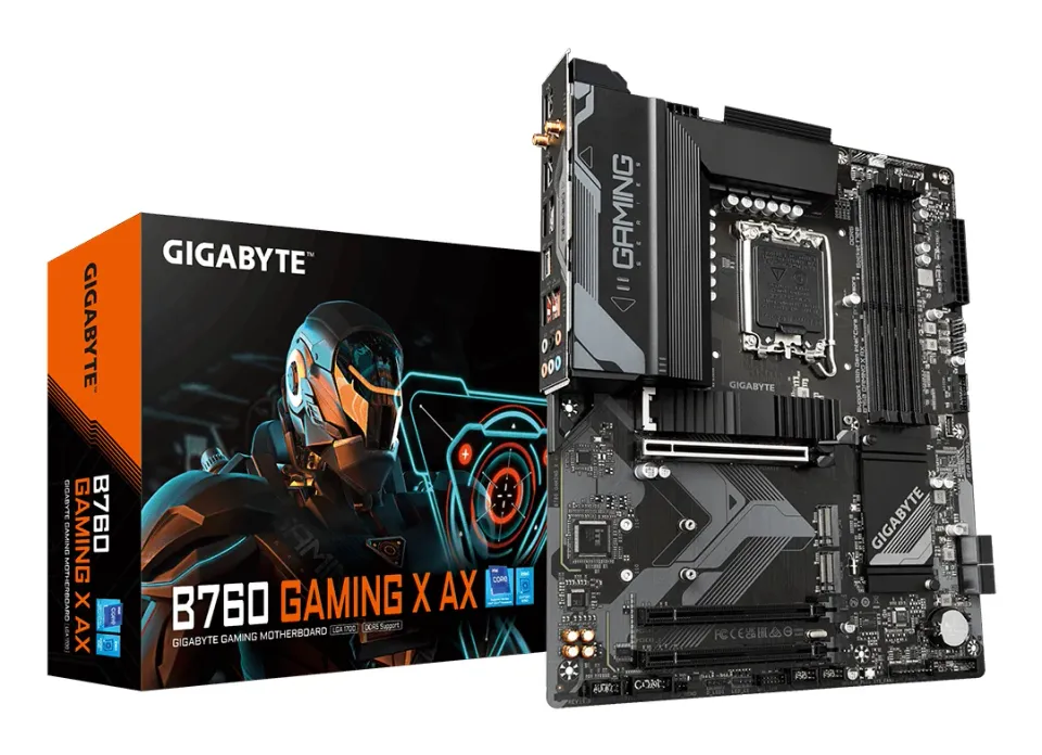 GIGABYTE MB Sc LGA1700 B760 GAMING X AX, Intel B760, 4xDDR5, 1xDP, 1xHDMI, WI-FI
