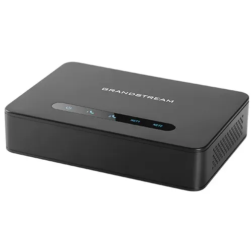Grandstream HT812 (ATA), 2x FXS, 2 SIP účty, 1x Gbit LAN, NAT router, 3-cestná konf., auto-provisi.