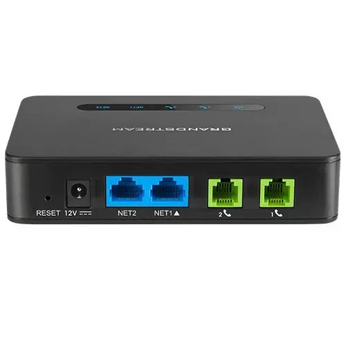 Grandstream HT812 (ATA), 2x FXS, 2 SIP účty, 1x Gbit LAN, NAT router, 3-cestná konf., auto-provisi.