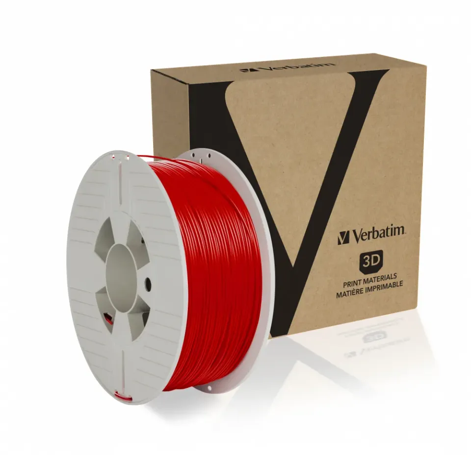 VERBATIM 3D Printer Filament ABS 1.75mm, 404m, 1kg Red