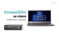 i-tec Thunderbolt 5 Quattro Display Docking Station, Power Delivery 140W