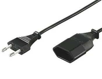 PremiumCord Kabel síťový prodlužovací dvojvidlice 230V 5m