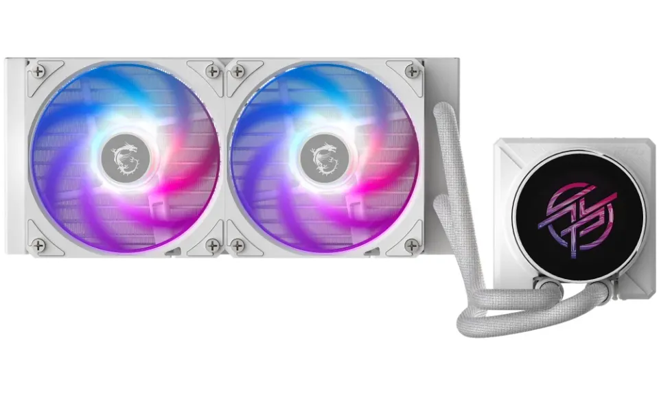 MSI vodní chladič CPU MPG CORELIQUID P22 240 WHITE/ 2x 120mm ARGB fan/ bílý