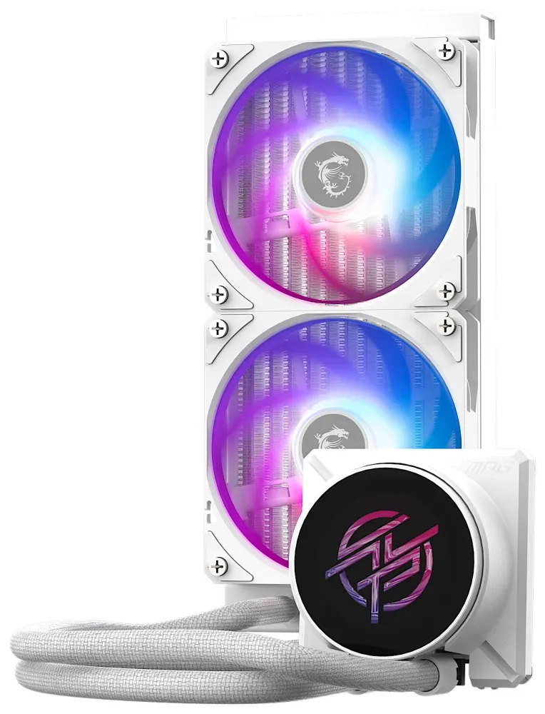 MSI vodní chladič CPU MPG CORELIQUID P22 240 WHITE/ 2x 120mm ARGB fan/ bílý