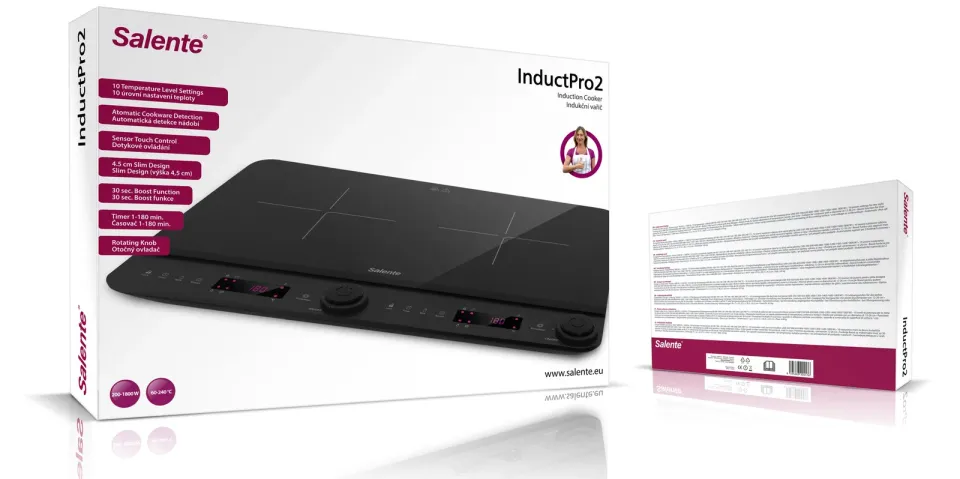 Salente InductPro2, indukční vařič, dvouoplotýnkový