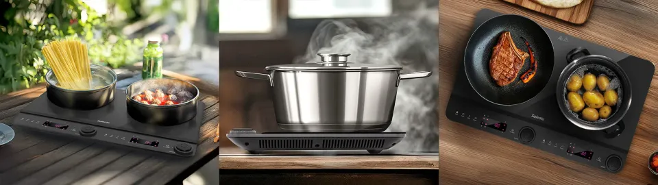 Salente InductPro2, indukční vařič, dvouoplotýnkový