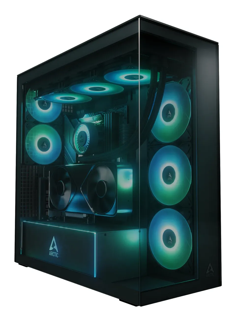 ARCTIC case Xtender Tower, tinted window, držák GPU, black