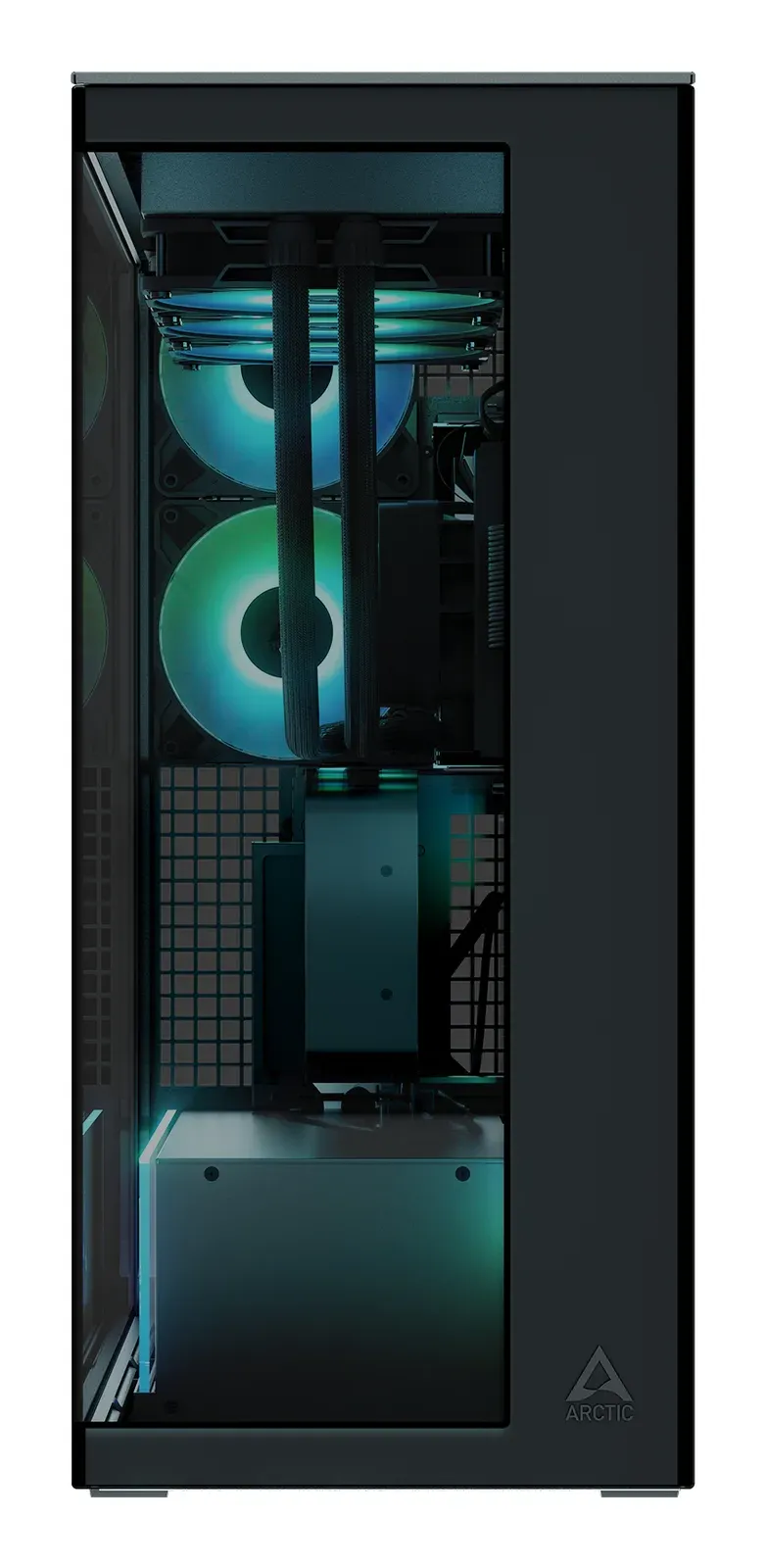 ARCTIC case Xtender Tower, tinted window, držák GPU, black