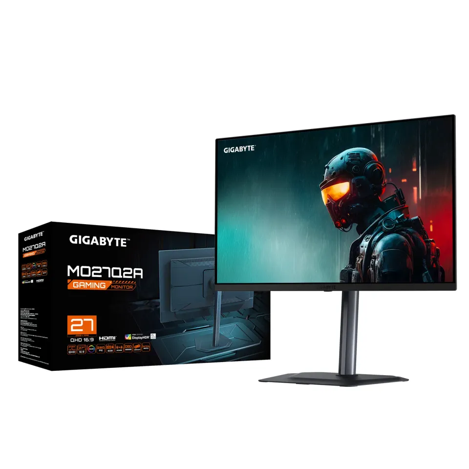 GIGABYTE LCD - 27" Gaming monitor MO27Q2A, OLED, 2560x1440 QHD, 280Hz, 1.5M:1, 250cd/m2;1000 cd/m2, 0.03ms, 2xHDMI, 1xDP
