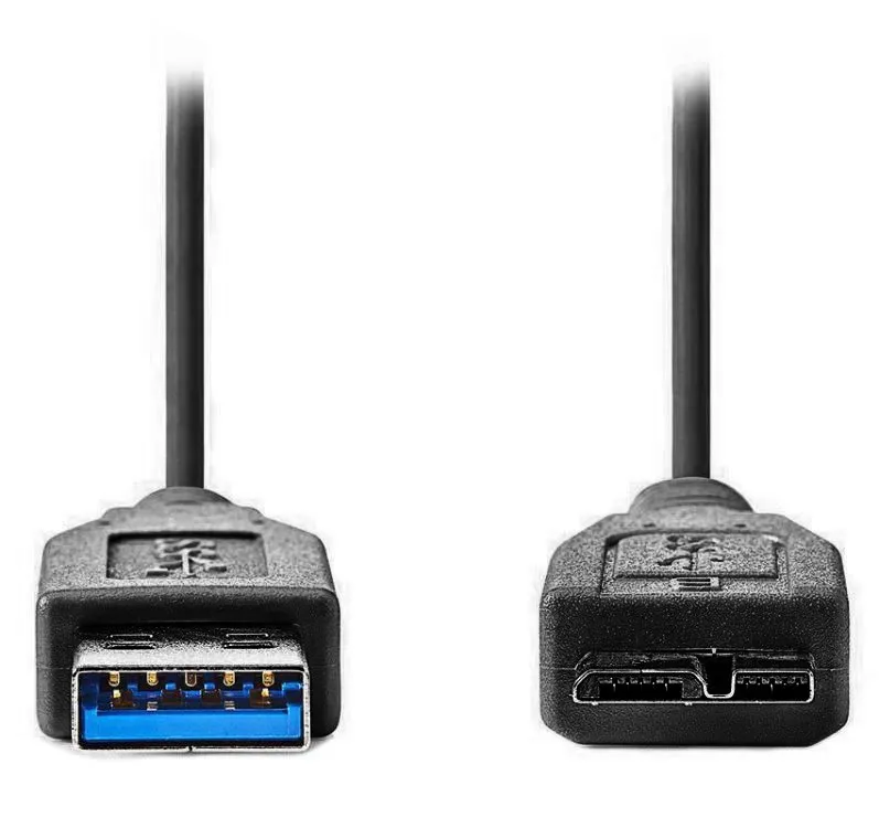 NEDIS kabel USB 3.0/ zástrčka USB-A - zástrčka USB-Micro B/ černý/ bulk/ 50cm