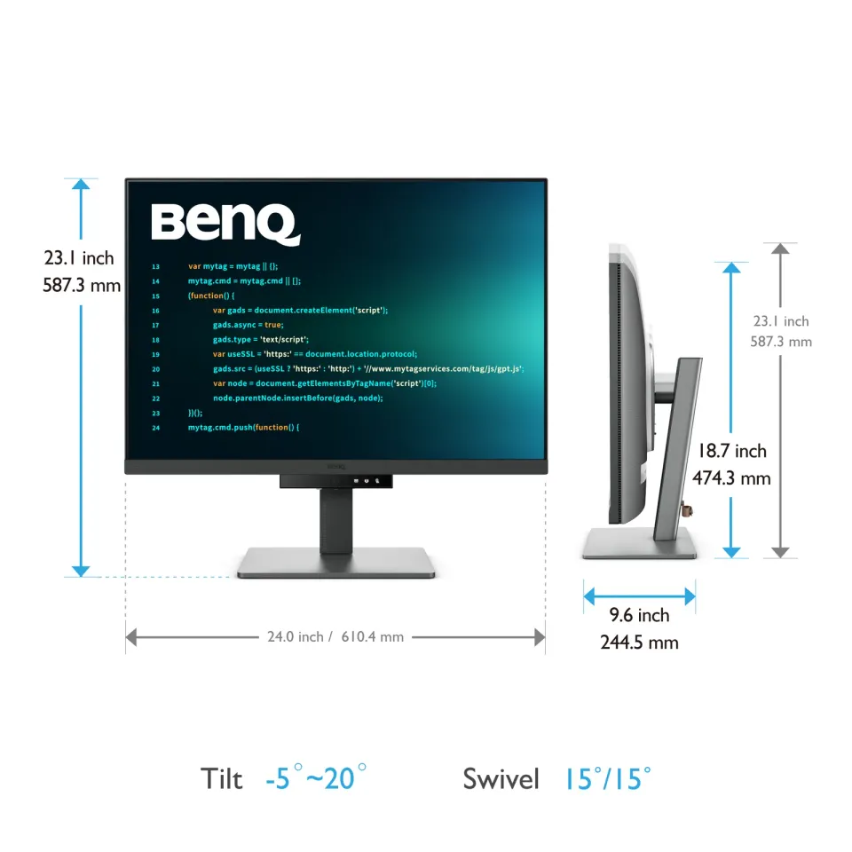 BenQ LCD LED RD280U 28,2" IPS/3840x2560/5ms/DP/HDMI/2xUSB-C/3xUSB 3.2/Daisy Chai