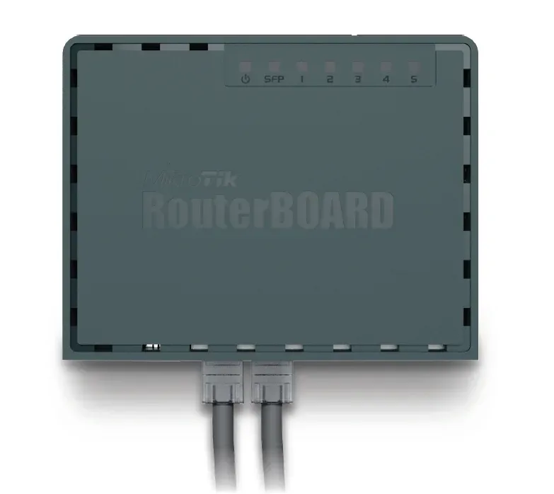 MikroTik RouterBOARD hEX S, 880MHz dual-core CPU, 256MB RAM, 5x LAN, 1x SFP, PoE in/out,USB,microSD slot, vč. L4 licence