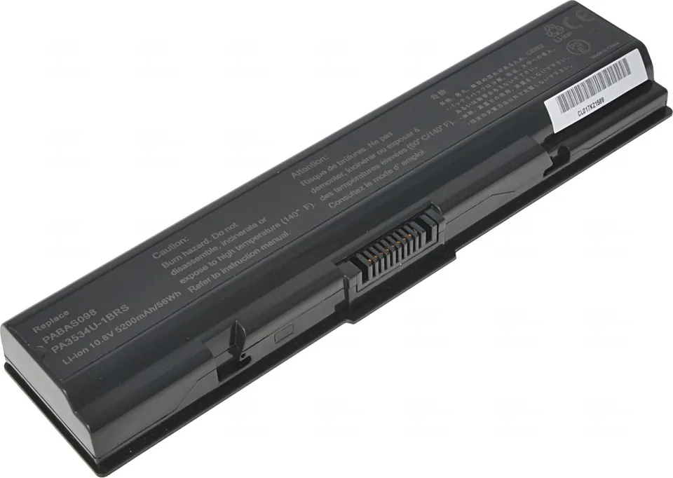 Baterie T6 Power pro Toshiba Satellite A200, A300, A500, L200, L300, L450, 5200mAh, 56Wh, 6cell