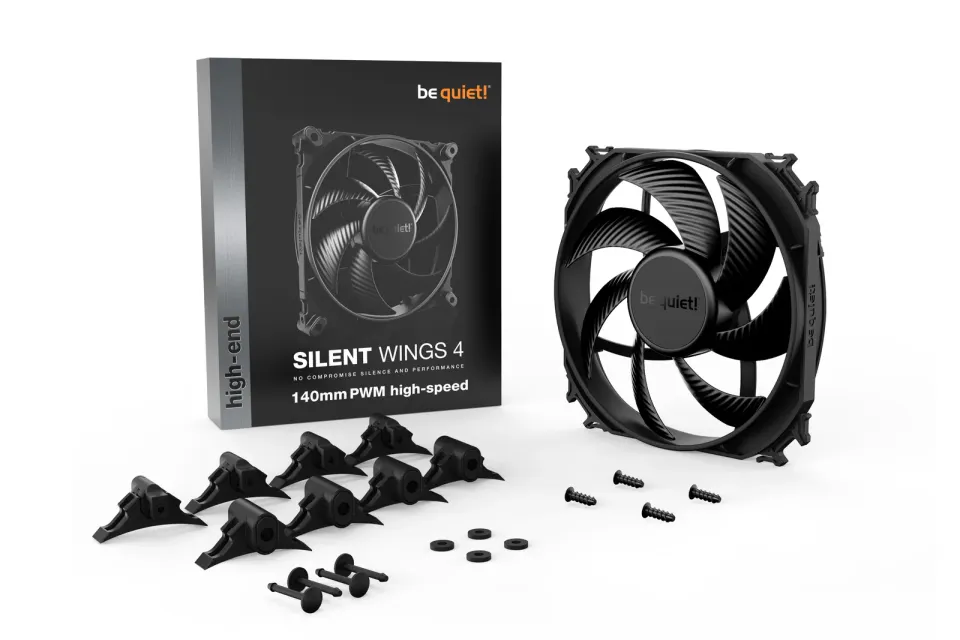 Be quiet! / ventilátor Silent Wings 4 high-speed / 140mm / PWM / 4-pin / 29,3dBA