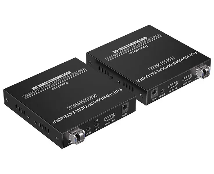 XtendLan HDMI přenos po optice, jedno vlákno, do 40km, SC konektor, 1080p, s IR přenosem ovládání, pár