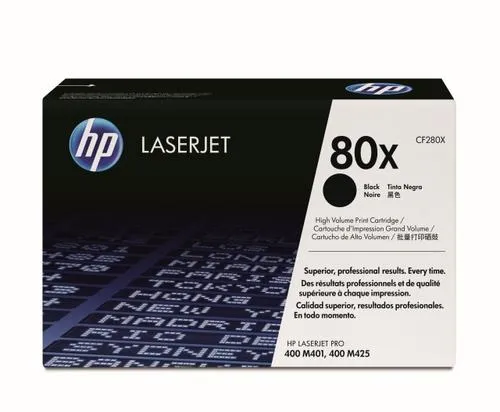 HP CF280X originální černý toner č.80X velký cca 6900str. (black pro LJ PRO 400, M401, M425, black)