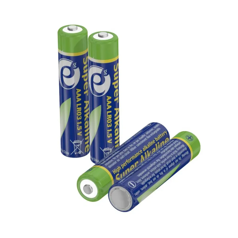 Gembird Alkalické baterie AAA (LR03), 1,5V, 4ks
