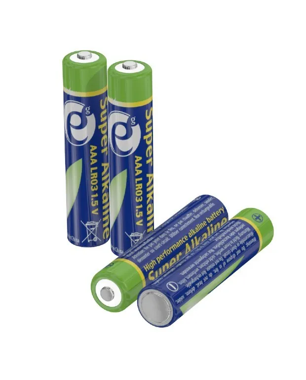 Gembird Alkalické baterie AAA (LR03), 1,5V, 4ks