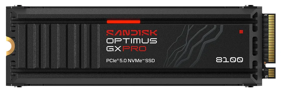 SANDISK OPTIMUS GX PRO 8100 NVMe 2TB PCIe, Gen5, (R:14900, W:14000MB/s), s chla