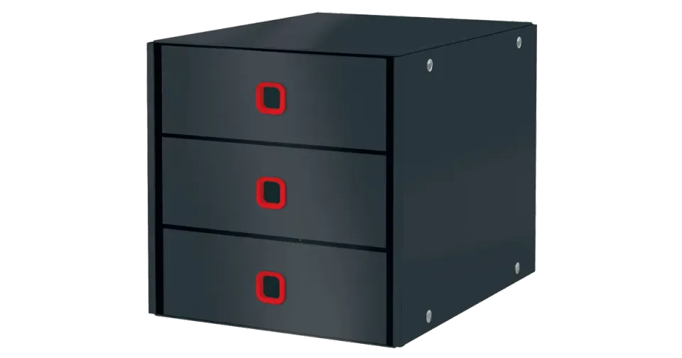 LEITZ Zásuvkový box Click&Store COSY, 3 zásuvky, sametově šedá