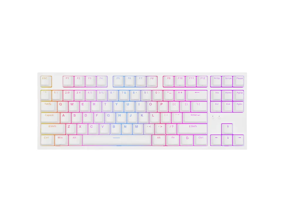 Genesis herní mechanická klávesnice THOR 404/RGB/Khail Box Brown/Drátová USB/US layout/Bílá