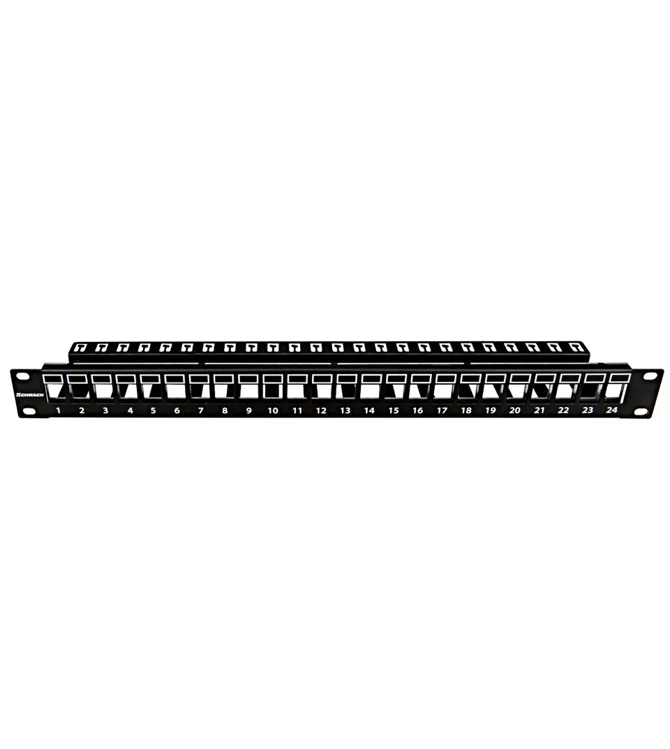 19"patchpanel AMPARO pro 24 keystone SFA/SFB neosazený, 1U