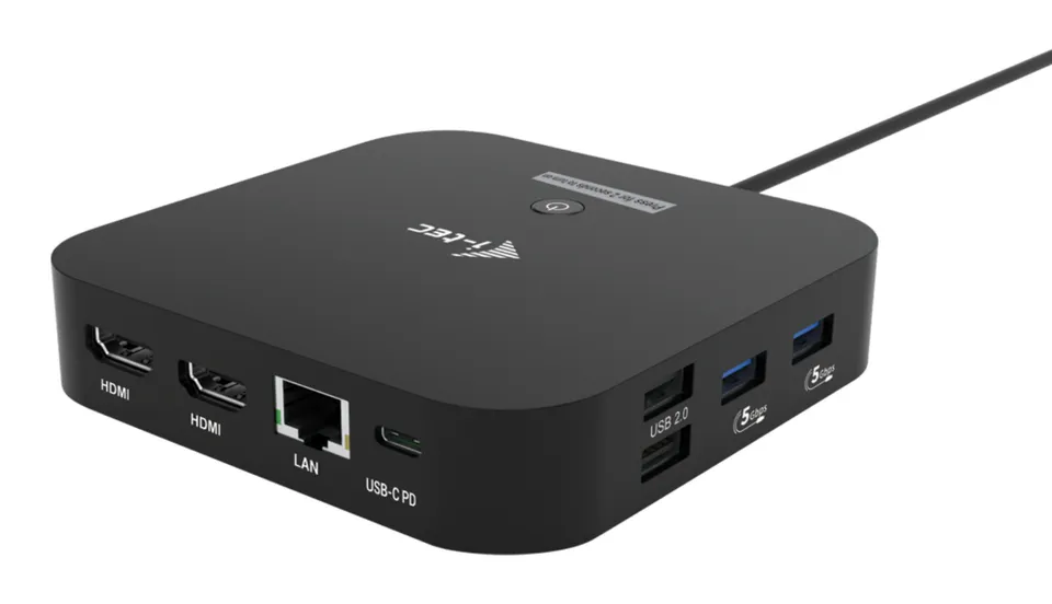 i-tec USB-C Dual HDMI Docking Station, Power Delivery 100W