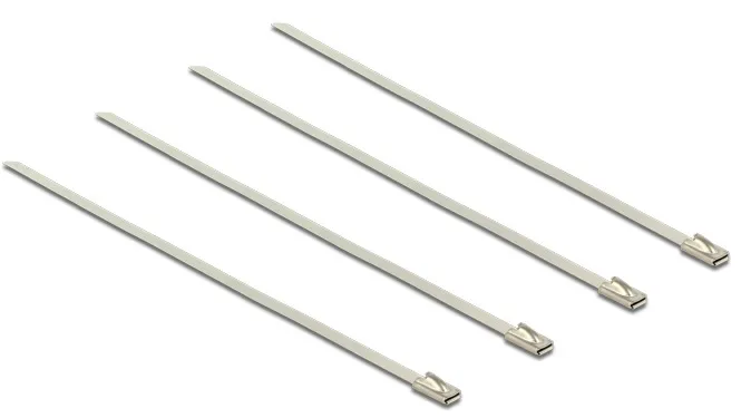 Delock dvacet kusů stahovacích pásků z nerezové oceli L 200 x W 4.6 mm