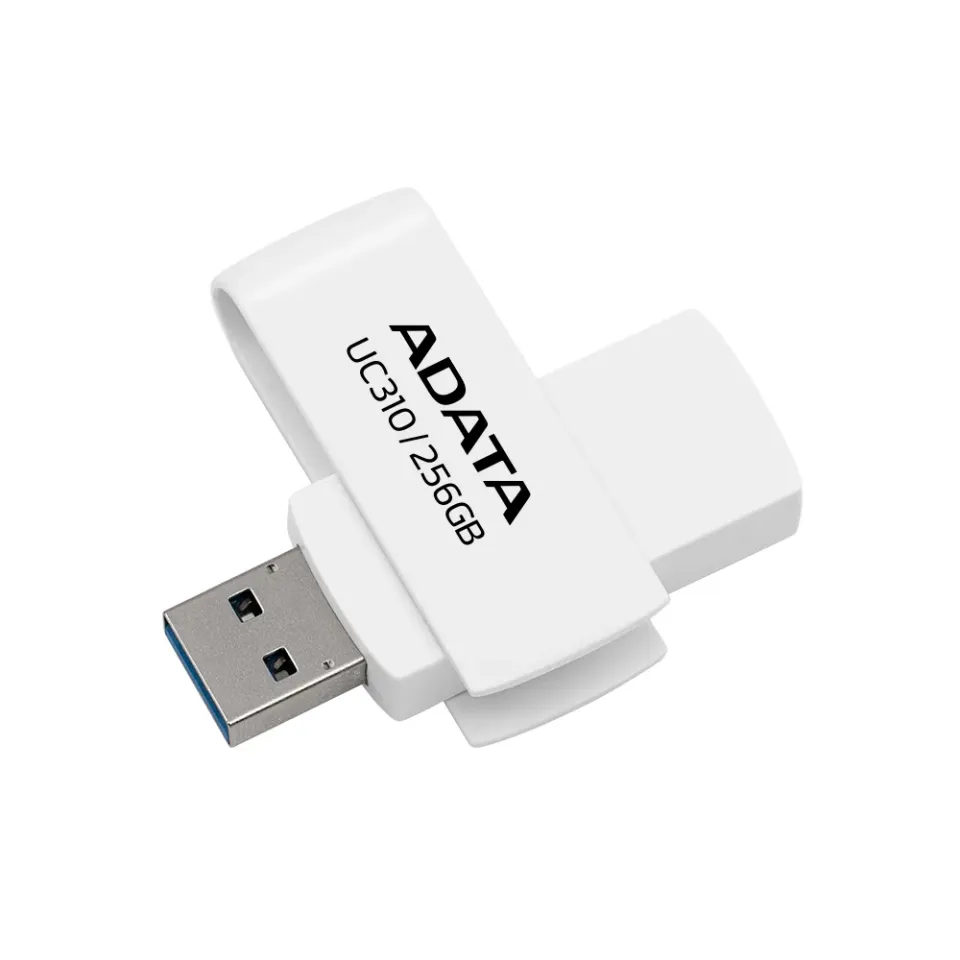 ADATA UC310/256GB/USB 3.2/USB-A/Bílá