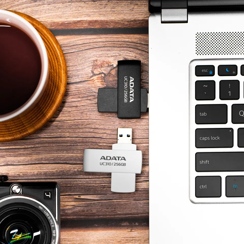 ADATA UC310/256GB/USB 3.2/USB-A/Bílá