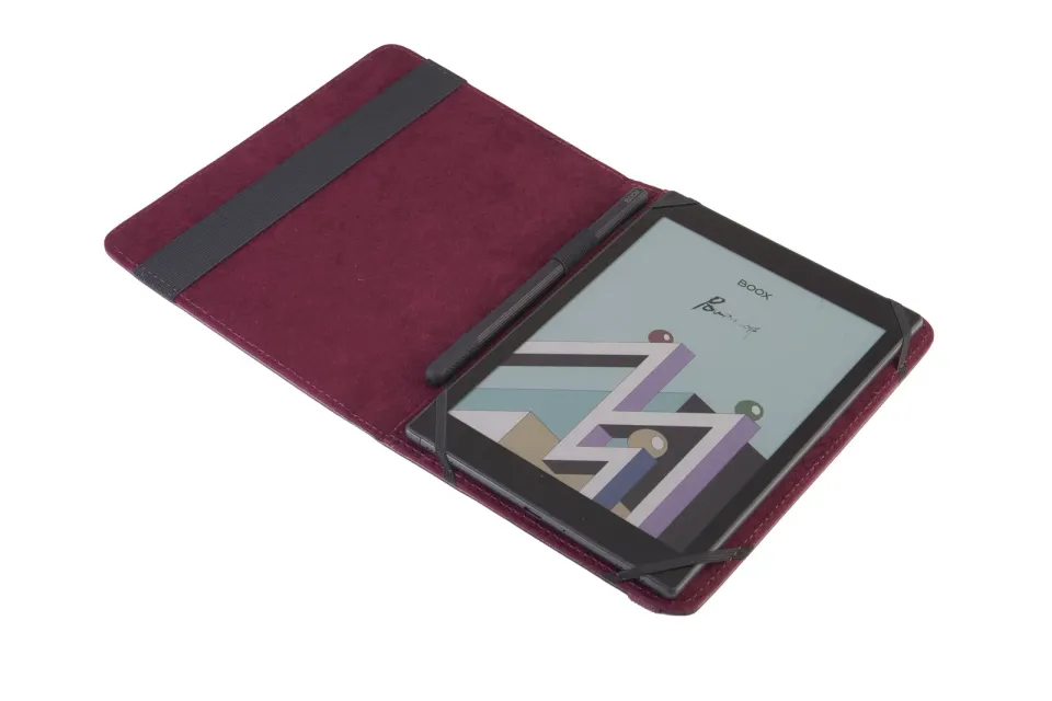 C-TECH PROTECT pouzdro z pravé kůže pro 8" zařízení, RLC-01, bordó (Pocketbook Inkpad 3/4, Onyx Boox