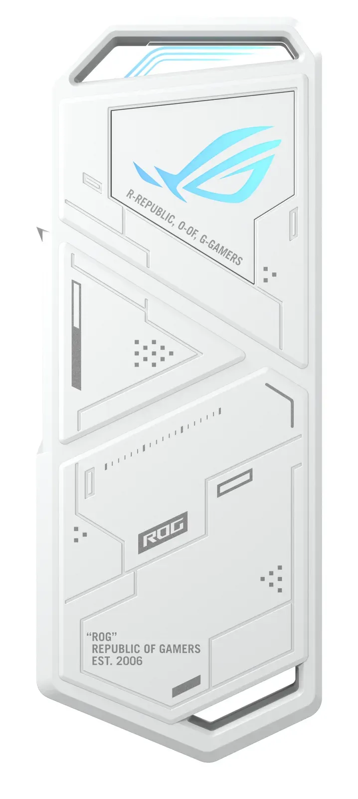 ASUS Externí box pro SSD M.2, ROG STRIX ARION, USB-C 3.2, Délka 30-80 mm, AURA RGB, Bílá