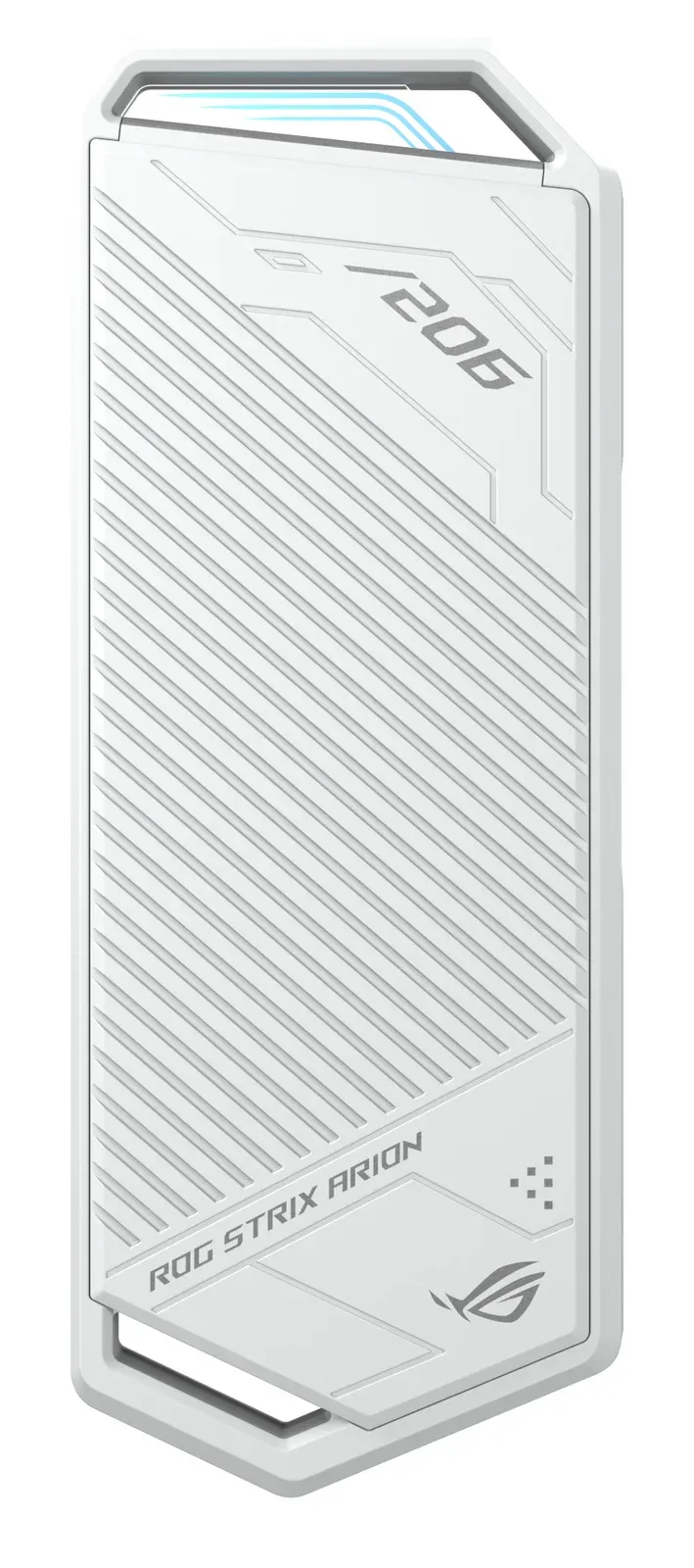 ASUS Externí box pro SSD M.2, ROG STRIX ARION, USB-C 3.2, Délka 30-80 mm, AURA RGB, Bílá