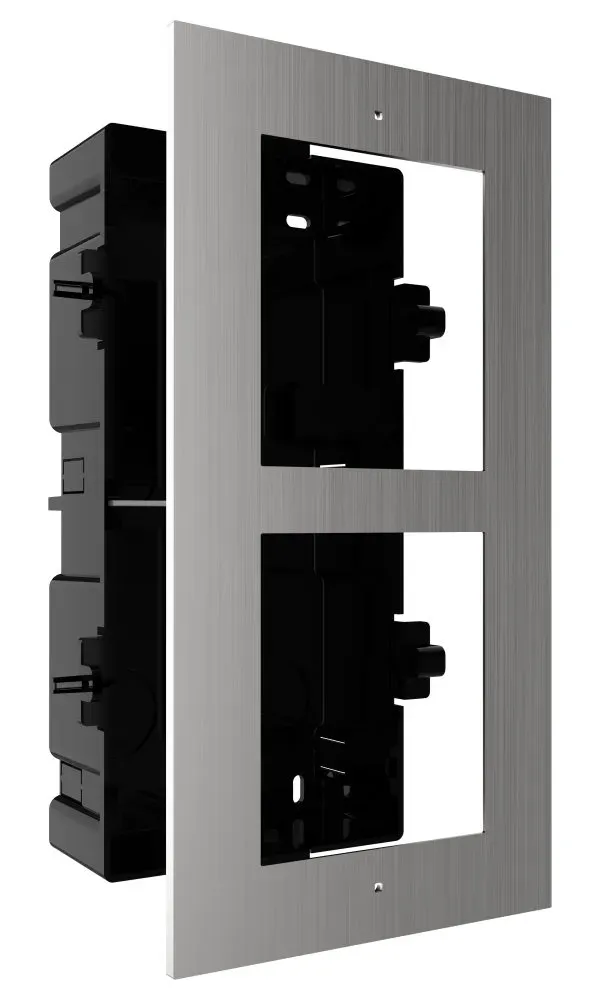 Hikvision DS-KD-ACF2/S - 2-rámeček interkomu pro zápustnou montáž; nerez