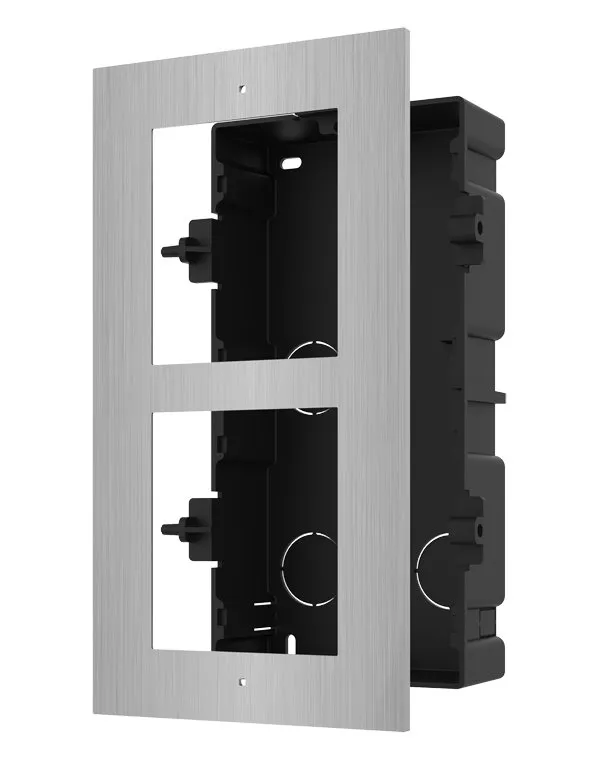 Hikvision DS-KD-ACF2/S - 2-rámeček interkomu pro zápustnou montáž; nerez