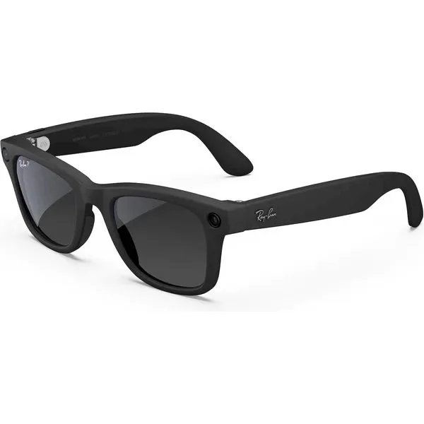 Meta Ray-Ban Gen2 Wayfarer, Matte Black, Graphite (Large)