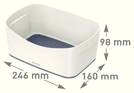 LEITZ Stolní box MyBox, bílá/šedá