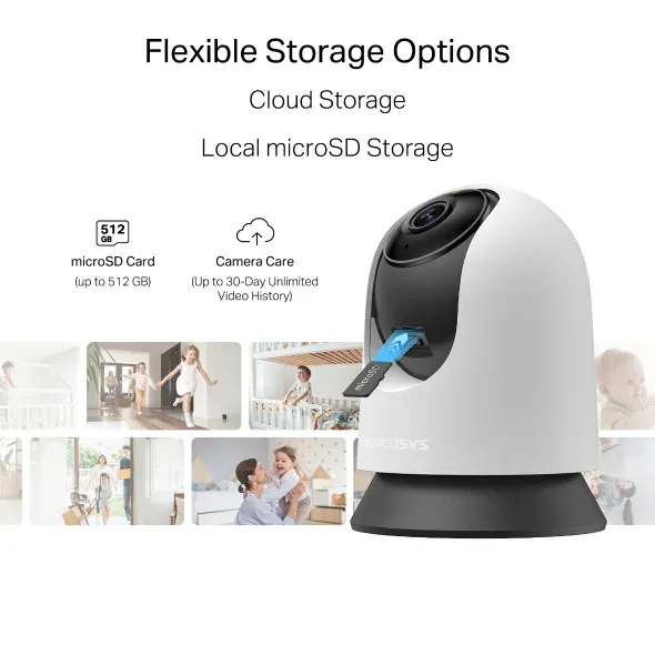 TP-Link Mercusys MC210 Domácí bezpečnostní otočná Wi-Fi kamera