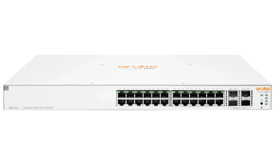HPE Networking Instant On Switch 24p Gigabit CL4 PoE 4p SFP+ 195W 1930 (JL683B)
