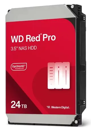 WD RED Pro NAS WD241KFGX 24TB SATAIII/600 512MB cache, 287 MB/s, CMR