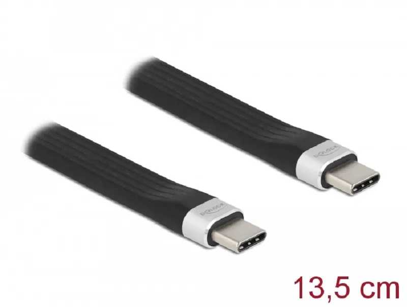 Delock USB 3.2 Gen 2, FPC plochý stuhový kabel, USB Type-C na USB Type-C, 13,5 c