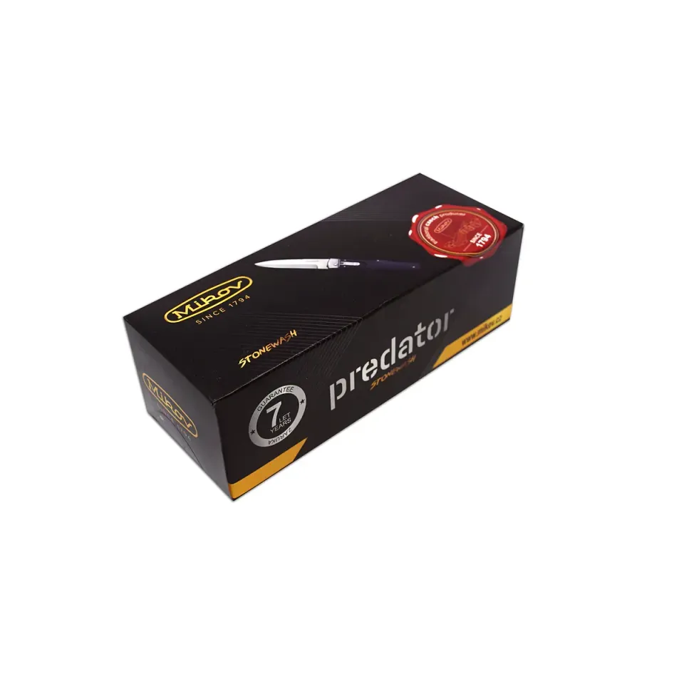 Vyhazovací zavírací nůž PREDATOR STONEWASH s klipem - ocel N690 241-BH-1/STN/KLIP