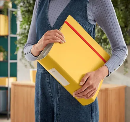 LEITZ Pákový pořadač Active Cosy A4 82 mm teplá žlutá