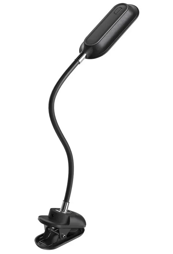 IMMAX LED stolní lampička CLIP/ 7,5W/ DC 12V/1A/ CCT/ IP20/ černá
