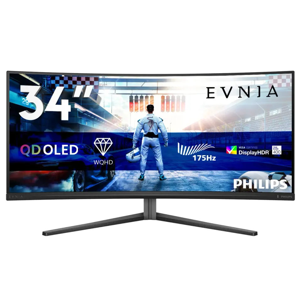 Philips Evnia/34M2C6500/00/34"/QD-OLED/3440x1440/175Hz/0,03ms/Gray/3R